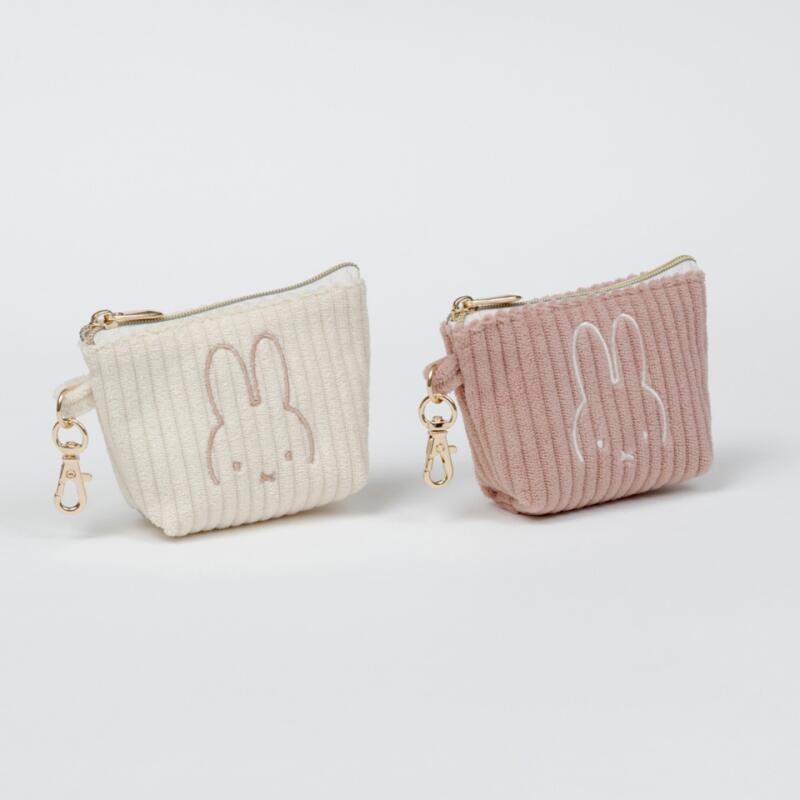 Embroidery Wallet - Cartoon Miffy Rabbit Corduroy Embroidery Coin