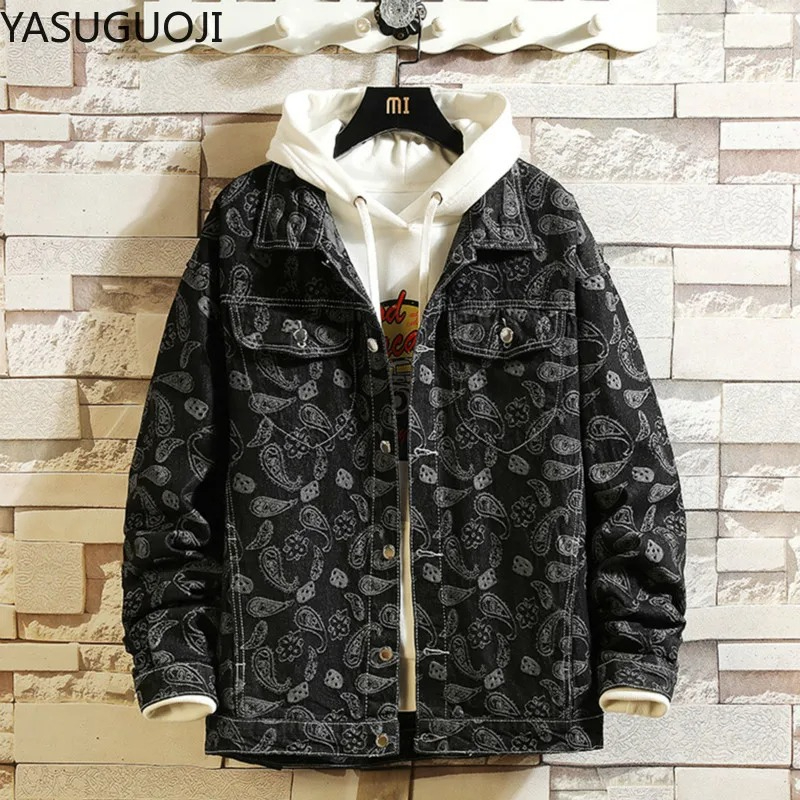 Embroidery Jacket Jeans - New 2025 Spring Japanese Vintage Printed