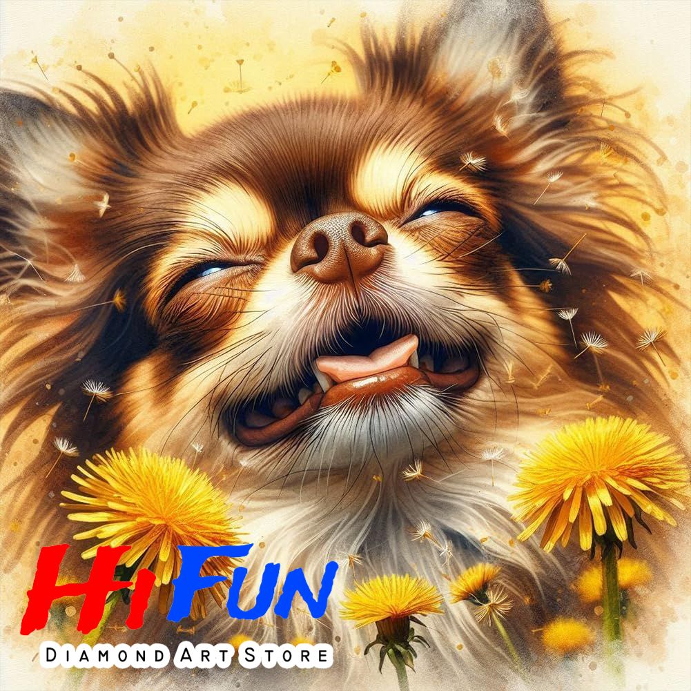 Embroidery Ideas For Bags - DIY 5D New Chihuahua Dog Abstract