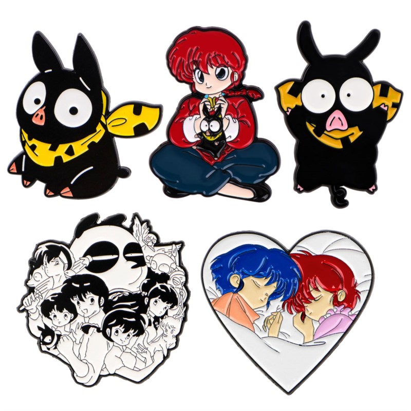 Embroidery Wallpaper - Cute Q Version Cartoon Girl Black