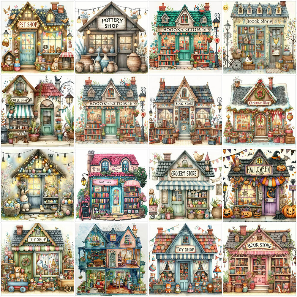 Embroidery Wallpaper - EverShine 5D Diamond Painting Store House