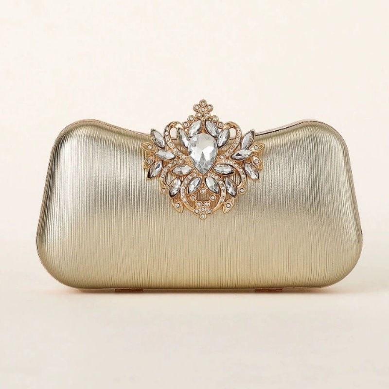 Dark Green Velvet Clutch Bag L - Embroidery Wallet recension och pris