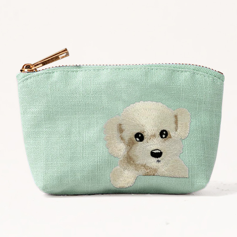 2026 new cute cat dog embroide - Embroidery Wallet recension och pris