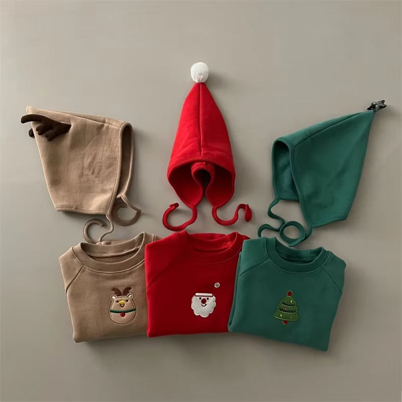 Baby Christmas Romper with Hat - Embroidery Xmas Tree recension och pris