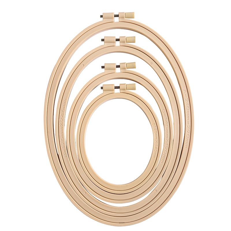 Imitation Bamboo Plastic Oval  - Stitch Marker Ring recension och pris