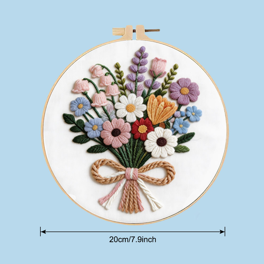1PCS  Cross Stitch Kits Daisy  - Embroidery Guide Paper recension och pris