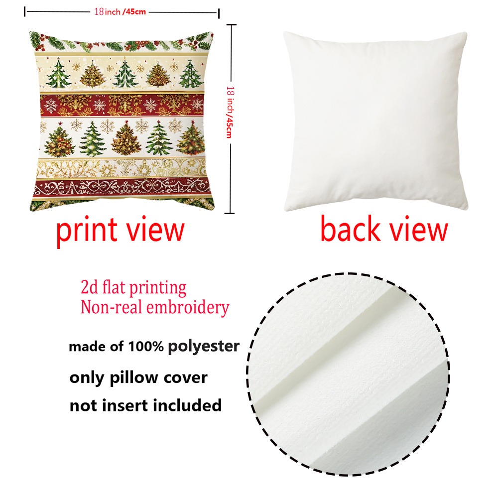 2pcs, 2D Flat Merry Christmas  - Embroidery Xmas Tree recension och pris