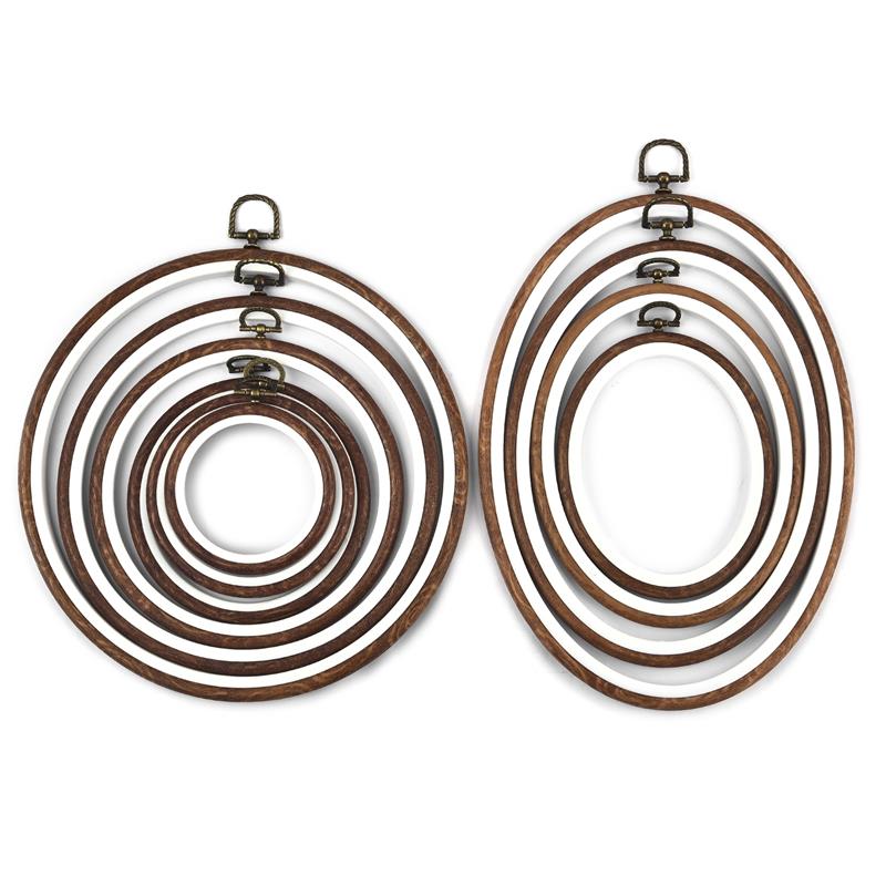 Sewing Tool Round Oval Wooden  - Stitch Marker Ring recension och pris