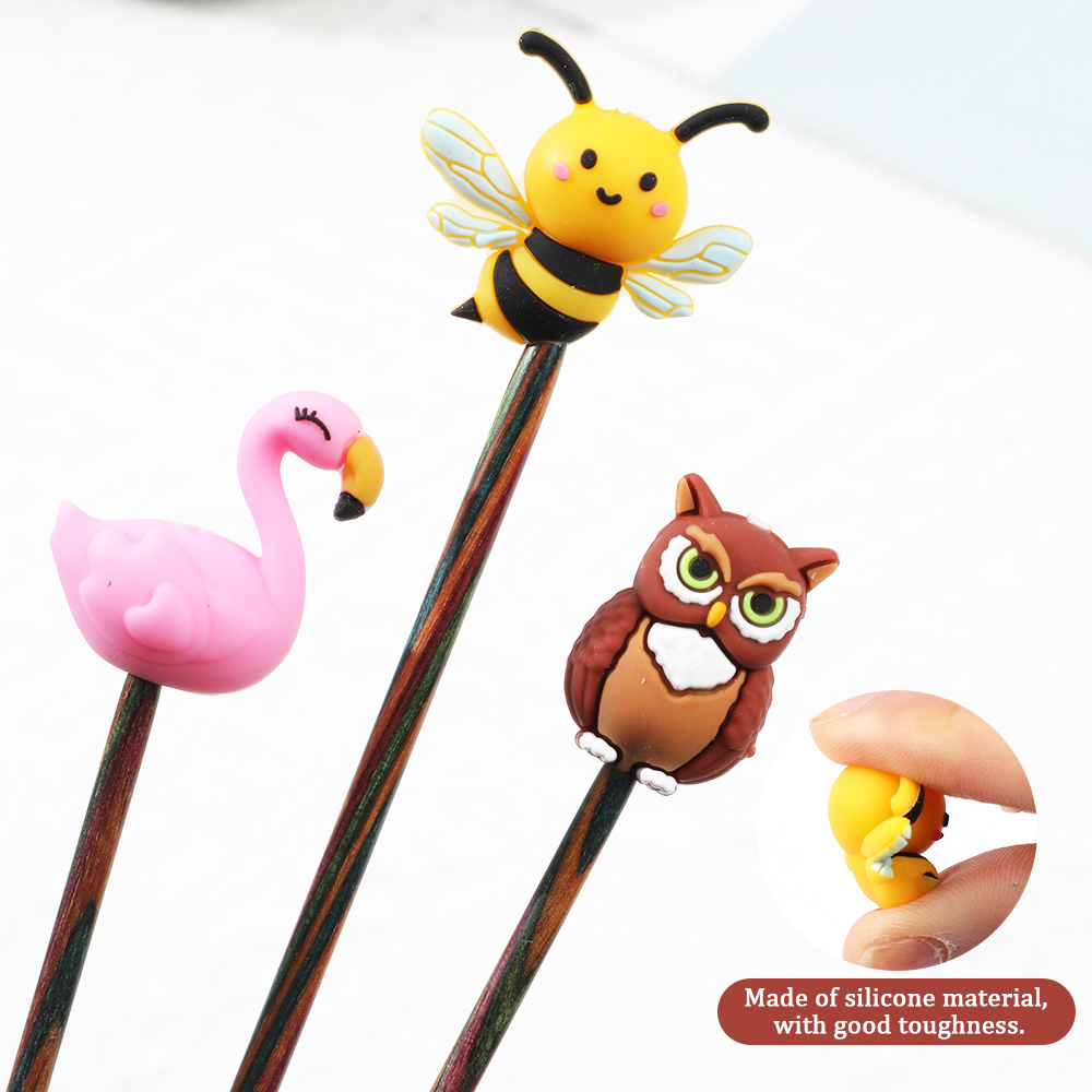 Knitting Needle Stoppers Needl - Stitch Marker Ring recension och pris