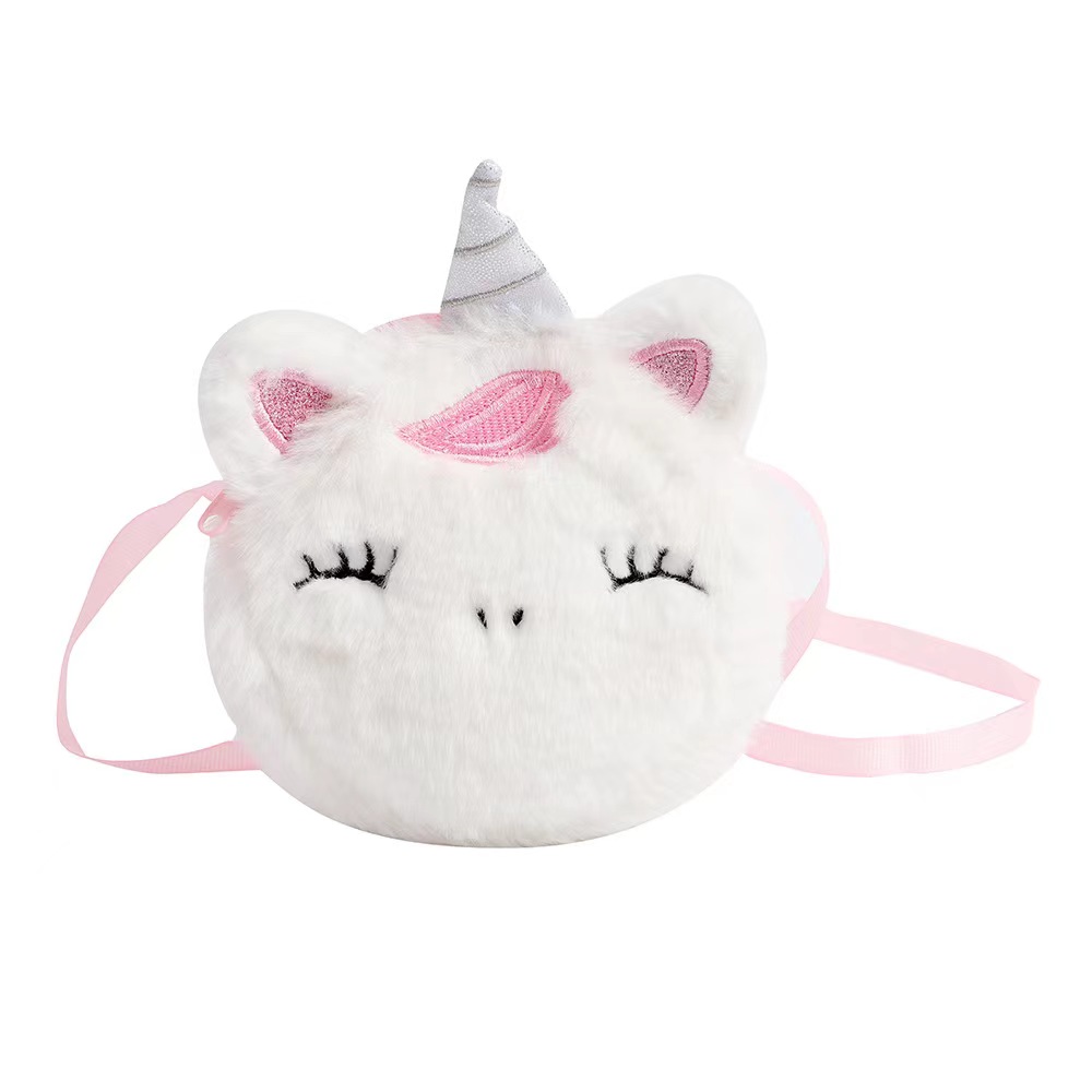 Kids Fashion Plush Shoulder Ba - Embroidery Wallet recension och pris