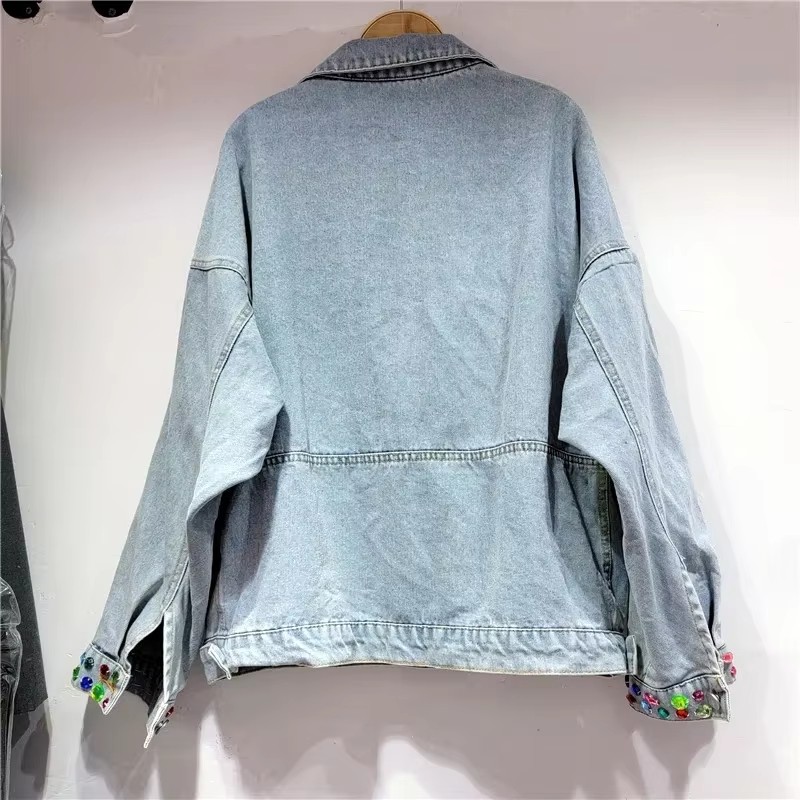2026 Spring Sequin Flower Wome - Embroidery Jacket Jeans recension och pris
