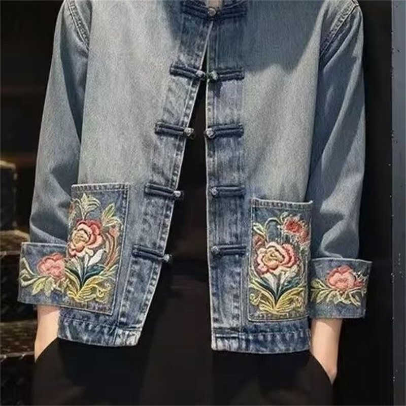 Spring Autumn Beautiful Embroi - Embroidery Jacket Jeans recension och pris