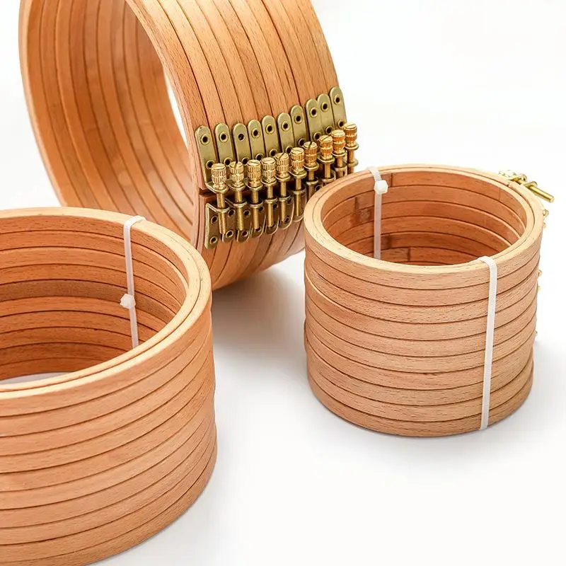 High Quality Beech Wood Embroi - Stitch Marker Ring recension och pris