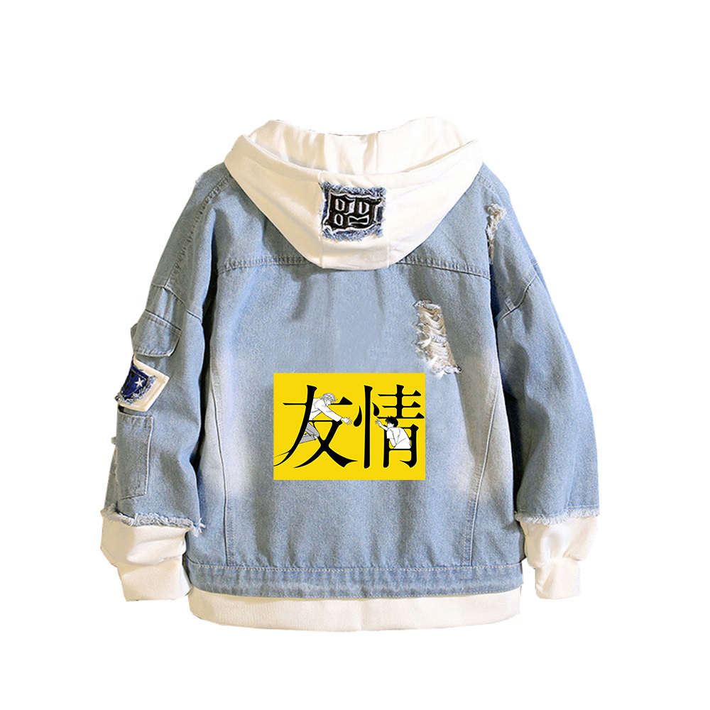BANANA FISH Demin Jacket Anime - Embroidery Jacket Jeans recension och pris