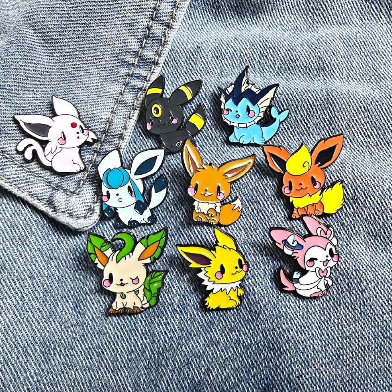 Hot 9 Pcs Anime Elf Brooch Set - Embroidery Wallpaper recension och pris