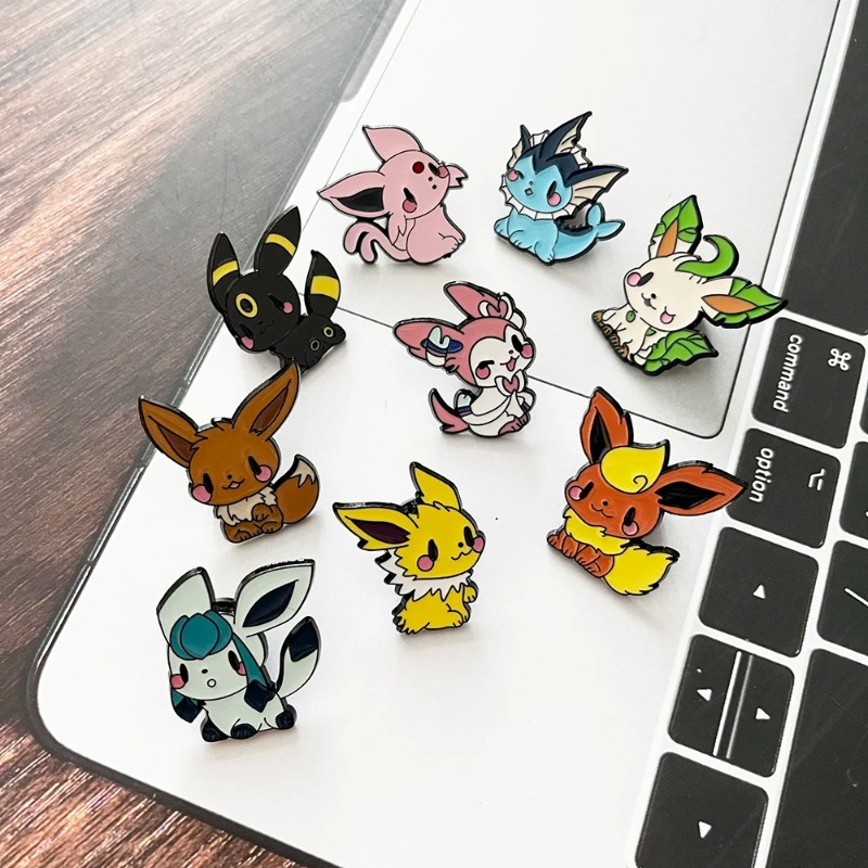 Hot 9 Pcs Anime Elf Brooch Set - Embroidery Wallpaper recension och pris