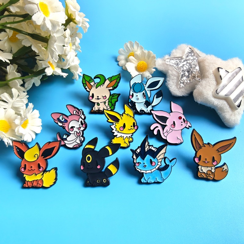 Hot 9 Pcs Anime Elf Brooch Set - Embroidery Wallpaper recension och pris