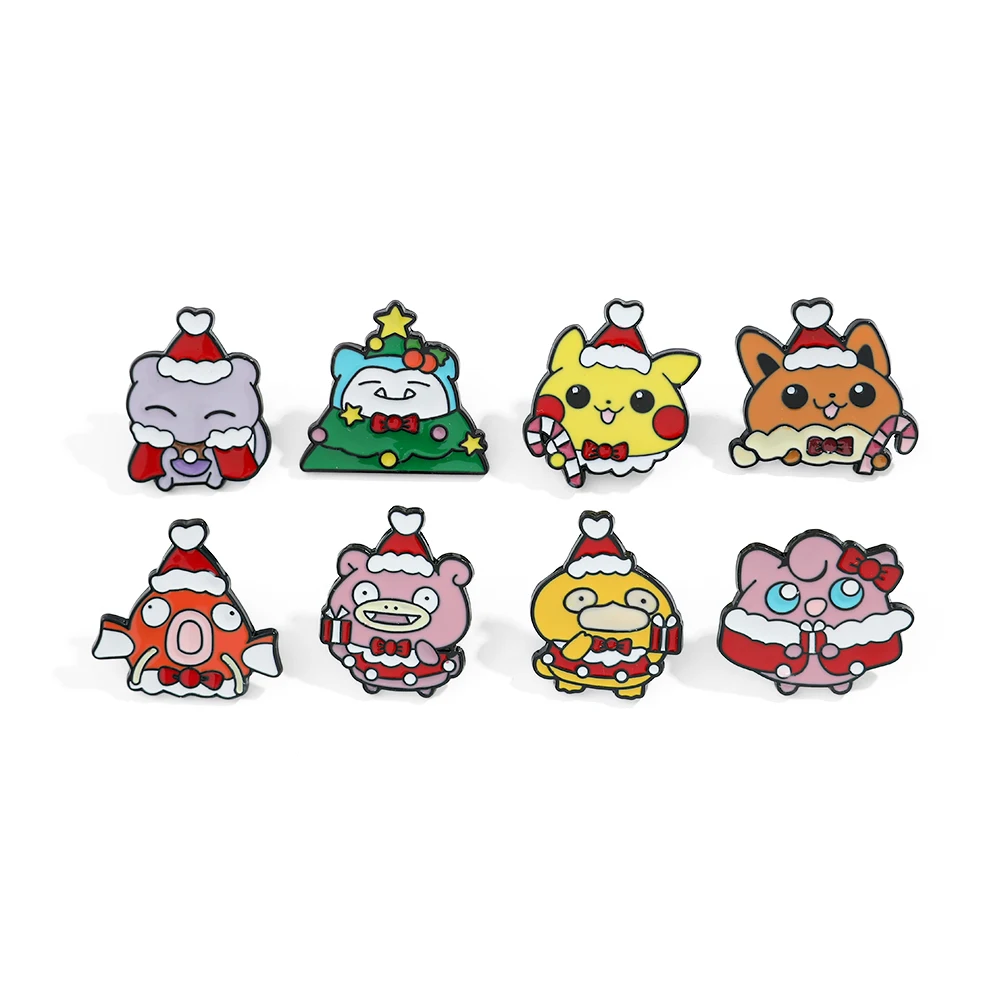 8 Pcs Christmas Slowpoke Brooc - Embroidery Wallpaper recension och pris