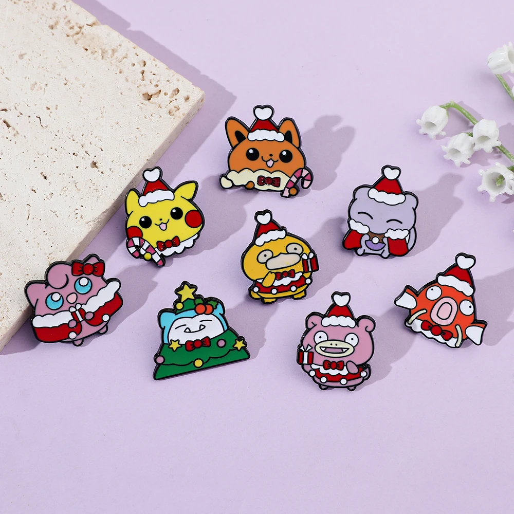 8 Pcs Christmas Slowpoke Brooc - Embroidery Wallpaper recension och pris