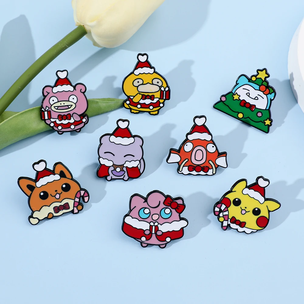 8 Pcs Christmas Slowpoke Brooc - Embroidery Wallpaper recension och pris