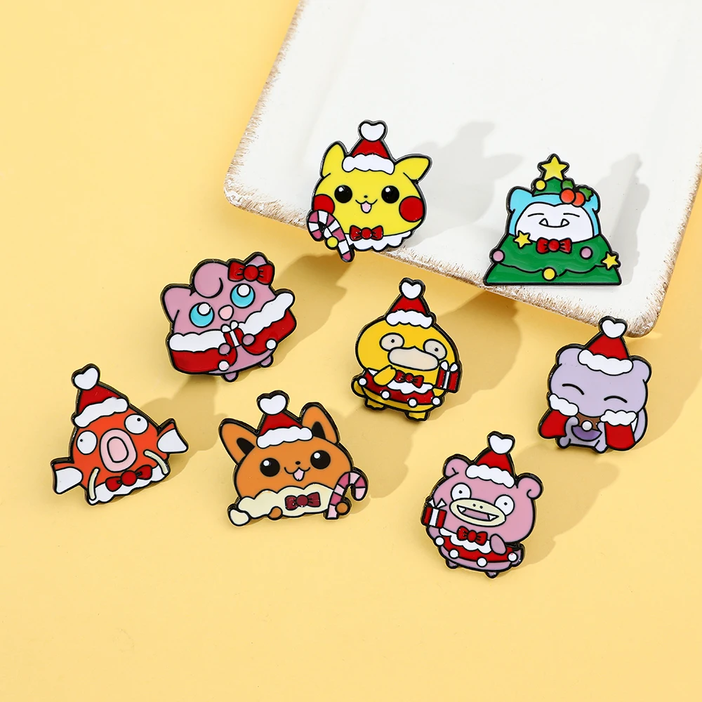 8 Pcs Christmas Slowpoke Brooc - Embroidery Wallpaper recension och pris