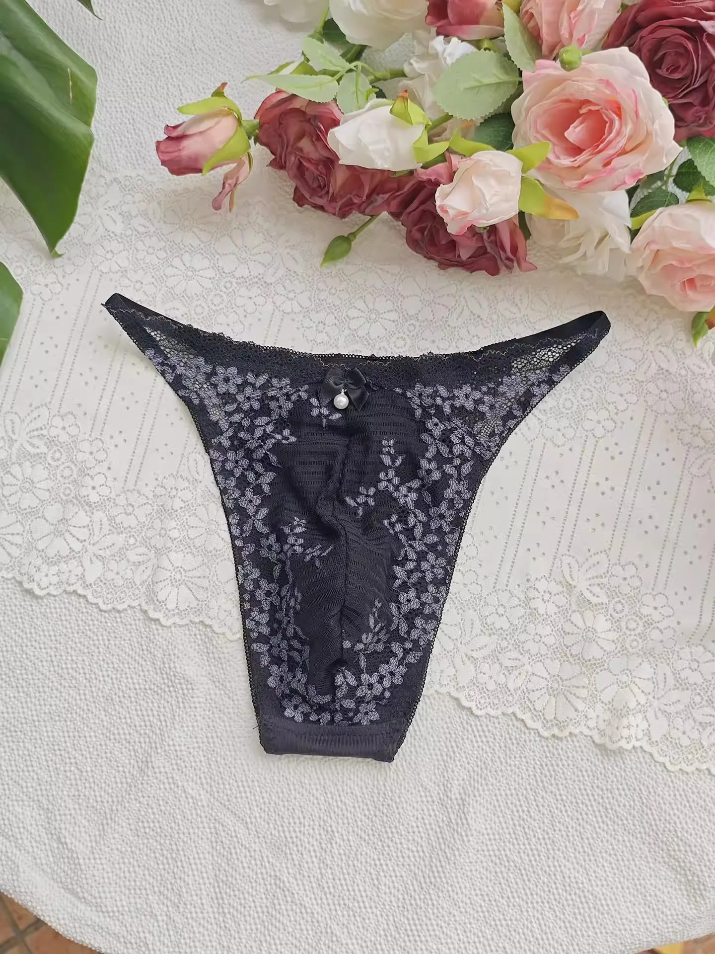 Black Lace Man's T-brief Embro - Embroidery Garments recension och pris