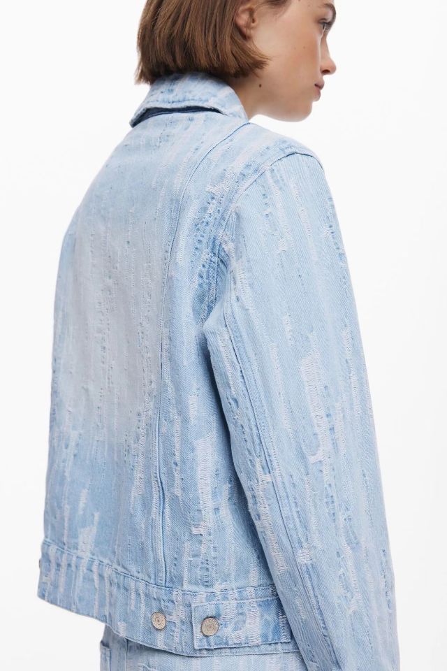 Foreign trade Spain new embroi - Embroidery Jacket Jeans recension och pris