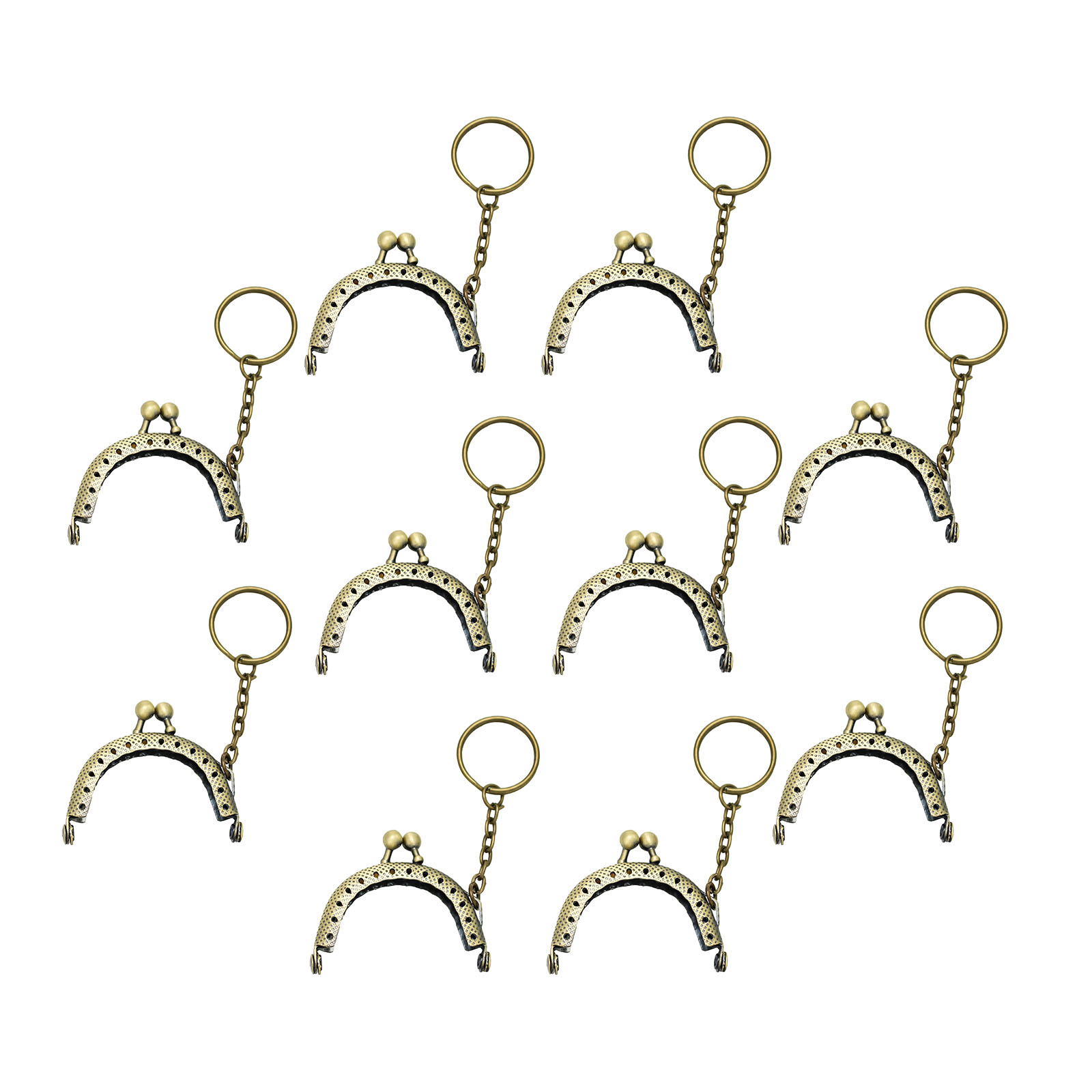 10 Pieces Bag Kiss Clasp Lock  - Embroidery Wallet recension och pris