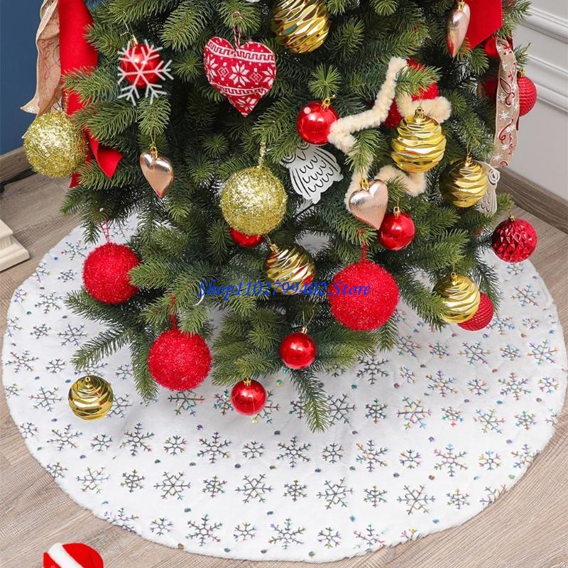 547F White Plush Christmas Tre - Embroidery Xmas Tree recension och pris