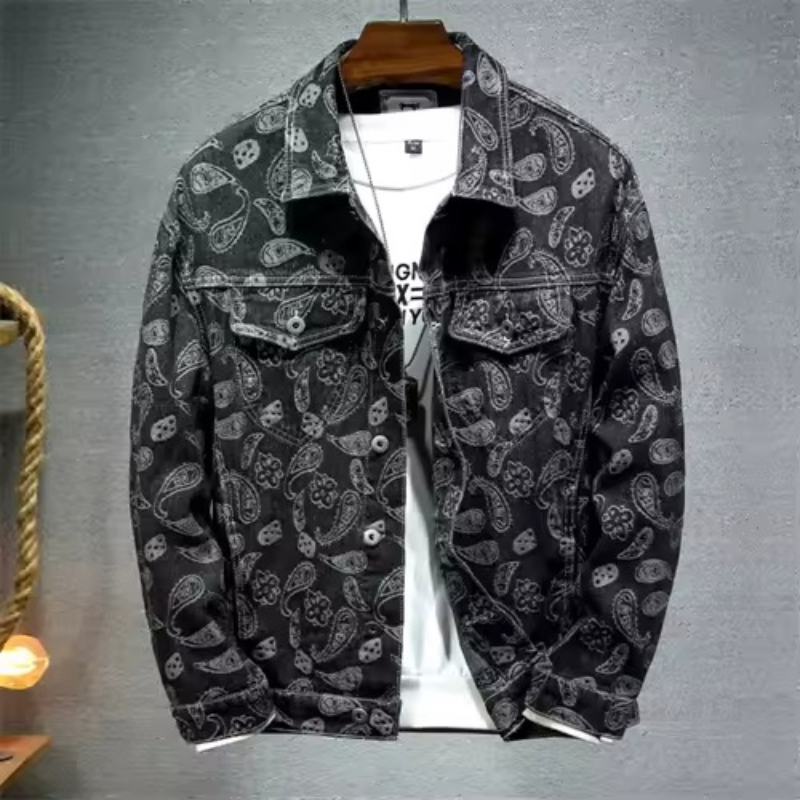 New 2025 Spring Japanese Vinta - Embroidery Jacket Jeans recension och pris