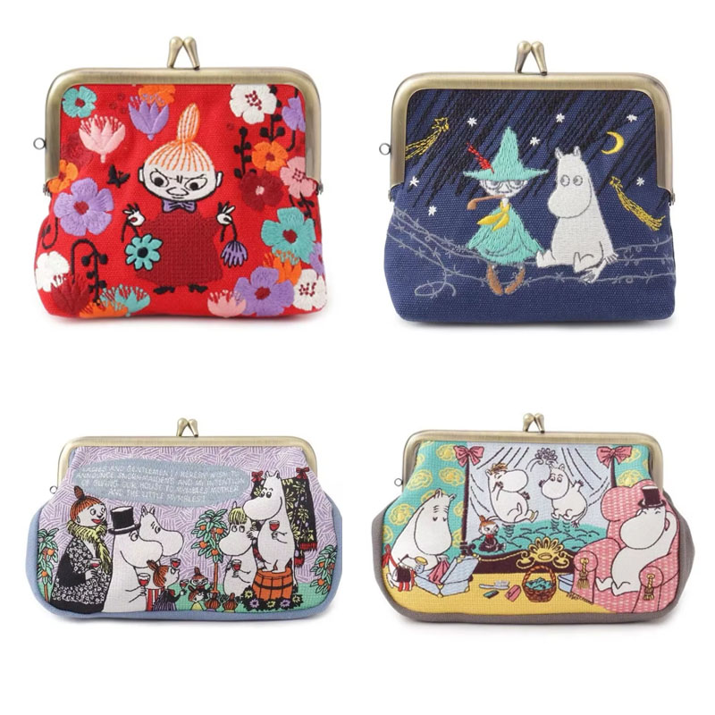 Hot Anime Moomin Kawaii Series - Embroidery Wallet recension och pris