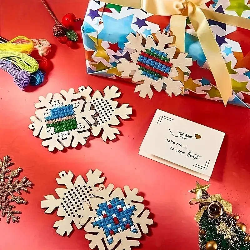 12Set Cross Stitch Hanging Pen - Embroidery Xmas Tree recension och pris