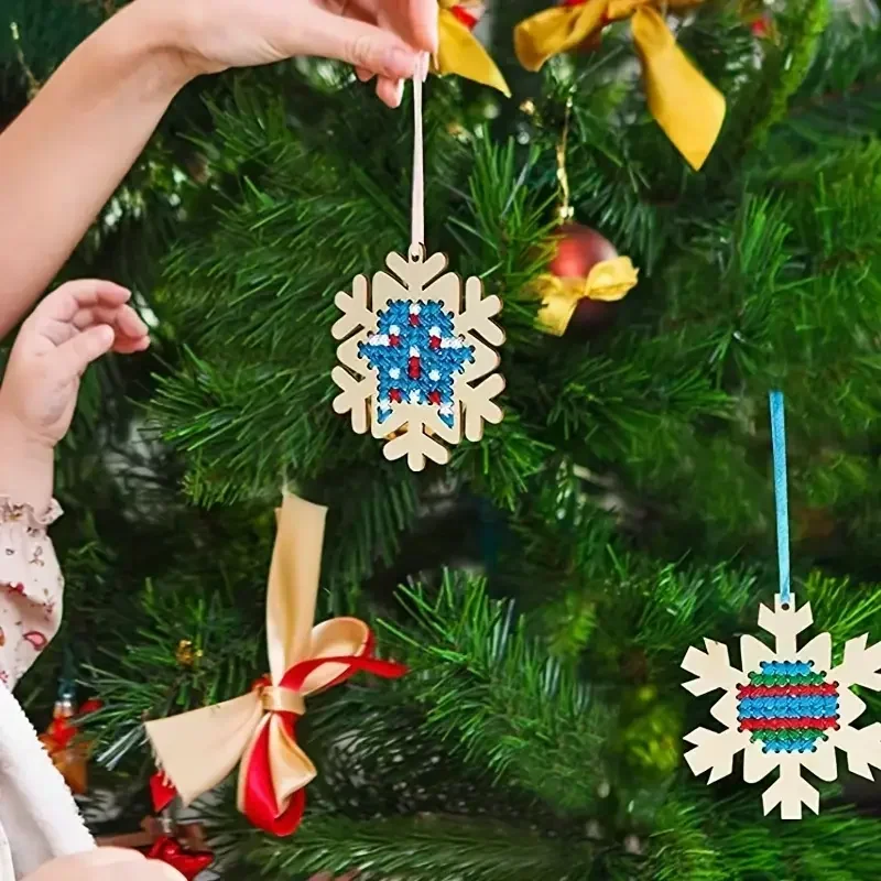 12Set Cross Stitch Hanging Pen - Embroidery Xmas Tree recension och pris
