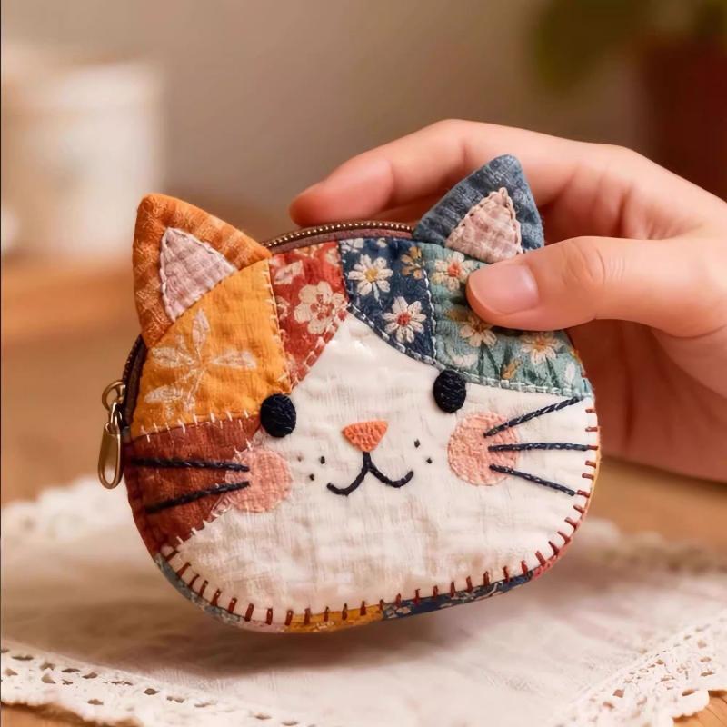 Japanese-Style Color-Blocking  - Embroidery Wallet recension och pris
