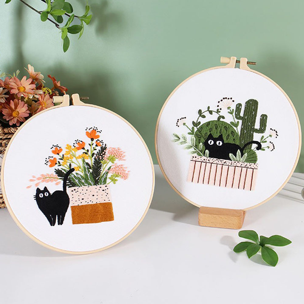 Embroidery Kit with Black Cat  - Embroidery Ideas For Bags recension och pris