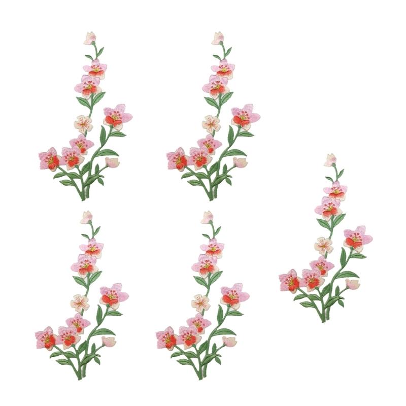 R9UF 5Pcs Embroidery Applique  - Embroidery Jacket Jeans recension och pris